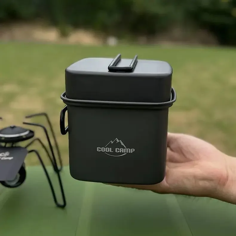 Camping Cooking Frying Pan - Pot carré de Camping en plein