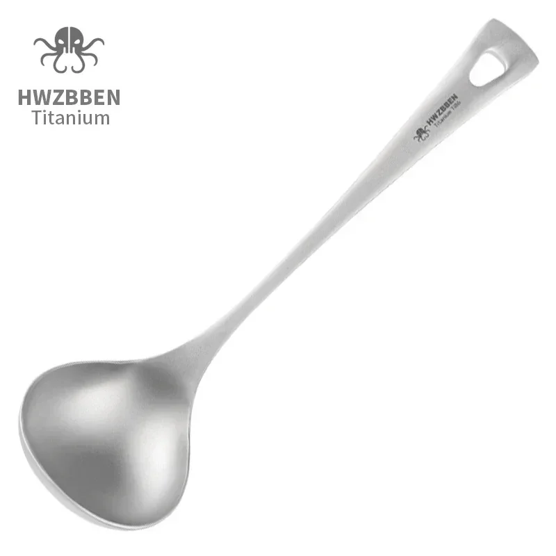 Camping Cooking Kit - HWZBBEN-Cuillères à soupe en titane avec