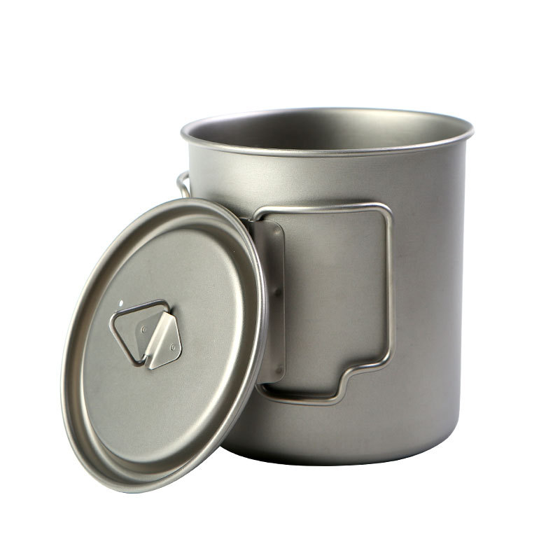 Camping Cooking Cup - Marmite de camping en titane avec