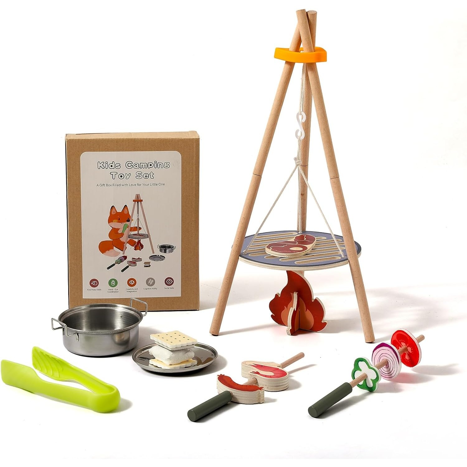 Camping Cooking Kids - Ensemble de jouets de camping en