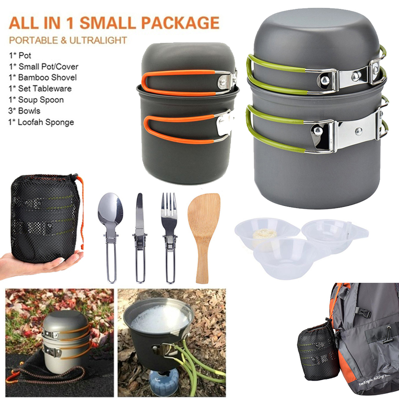 Camping Cooking Pot Set - Nouveau Pot de Camping Portable ensemble