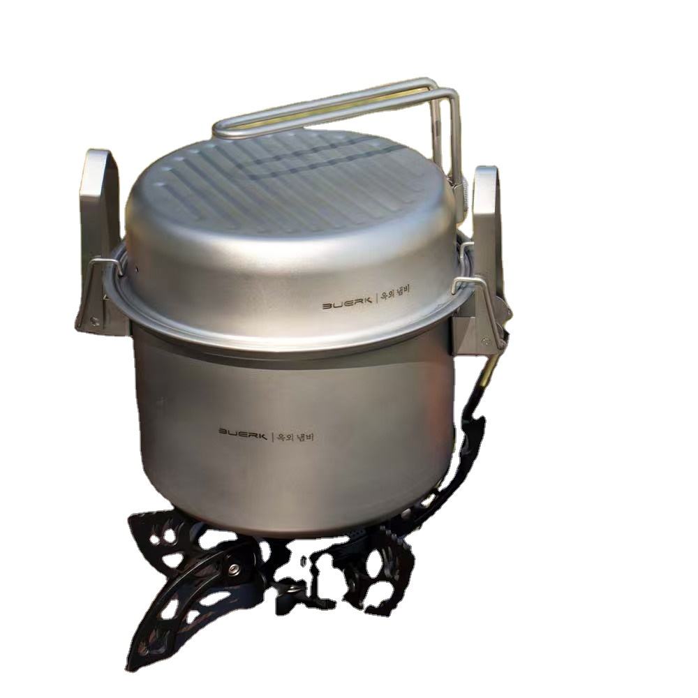 Camping Cooking Frying Pan - Ensemble d'ustensiles de cuisine micro-pression de