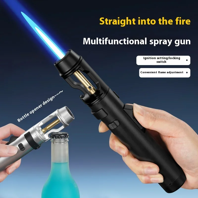 Camping Cooking Gifts - Briquet gonflable métallique haute puissance, torche
