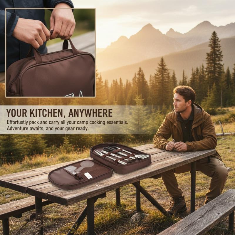 Camping Cooking Utensils Storage - Sac de cuisine d'extérieur, sac de