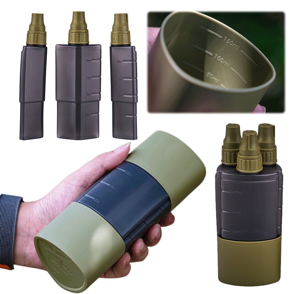 Camping Cooking Cylinder - Bouteille distributrice d'assaisonnement 3 en 1