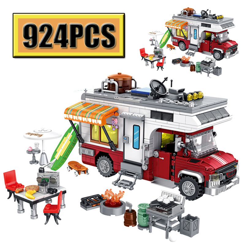 Camping Cooking Gifts - MOC 924 pièces Série City Camping-car