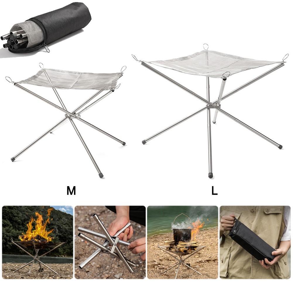 Camping Cooking Grate - Grille de foyer de camping portable