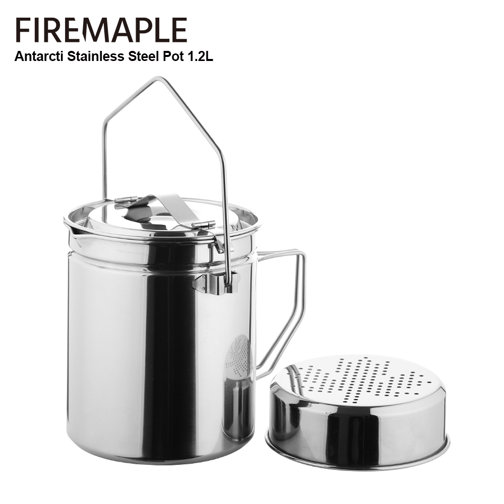 Camping Cooking Kit - Marmite à vapeur en acier inoxydable,