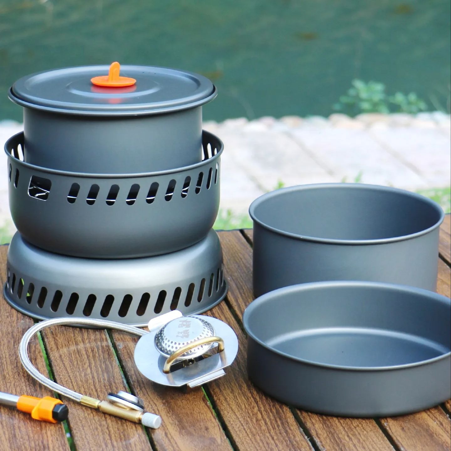 Camping Cooking Frying Pan - Pot de cuisine en alliage de