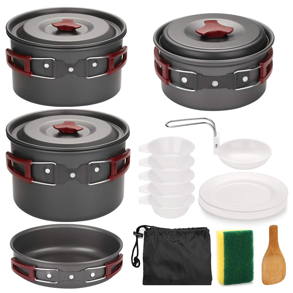 Camping Cooking Kit - Kit de batterie de cuisine de
