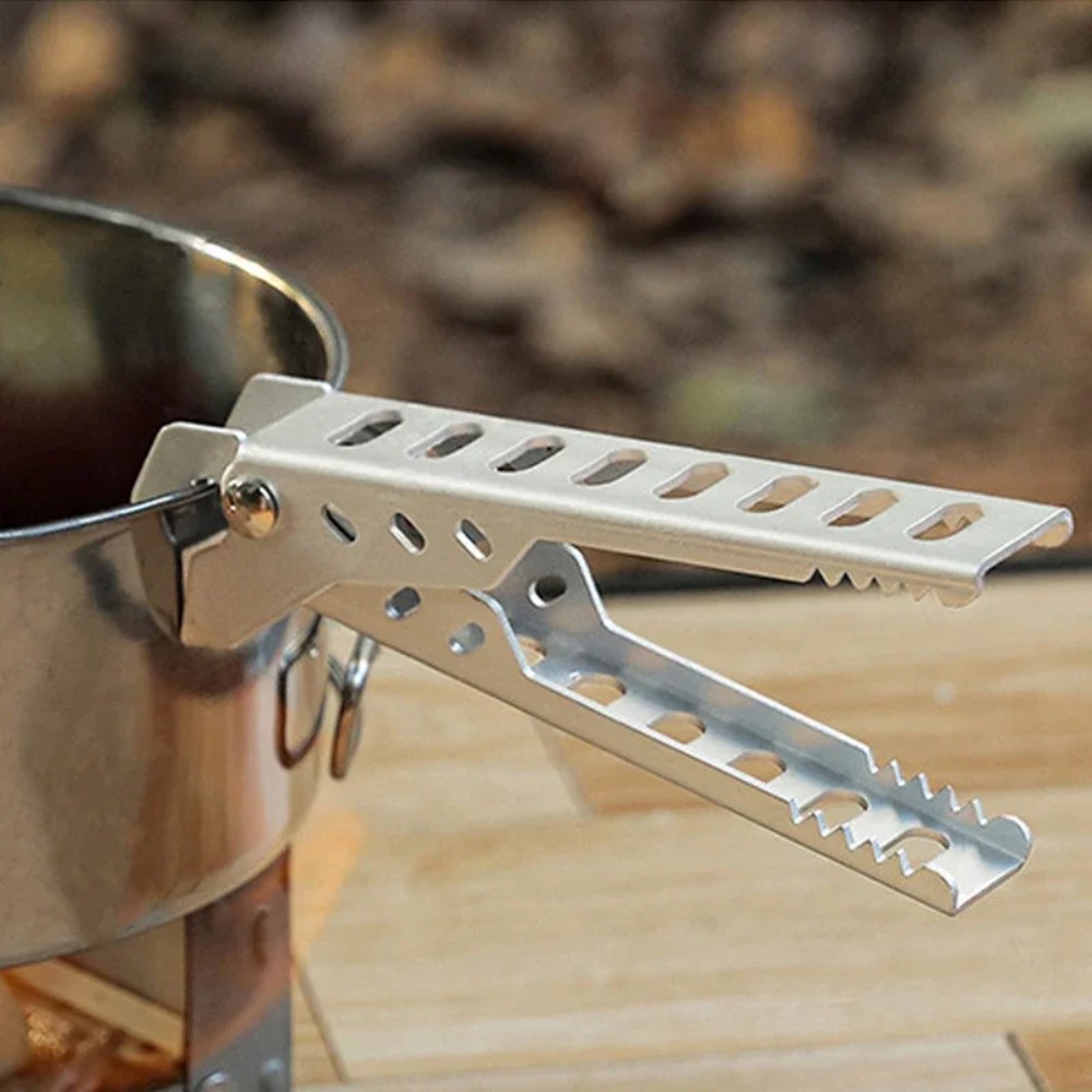 Camping Cooking Cylinder - Clip en alliage d'aluminium Anti-chaud, support