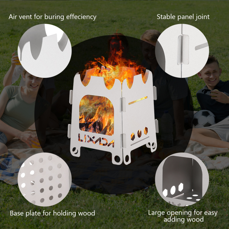 Vexada-Poêle à bois pliable ul - Camping Cooking Grate avis et prix