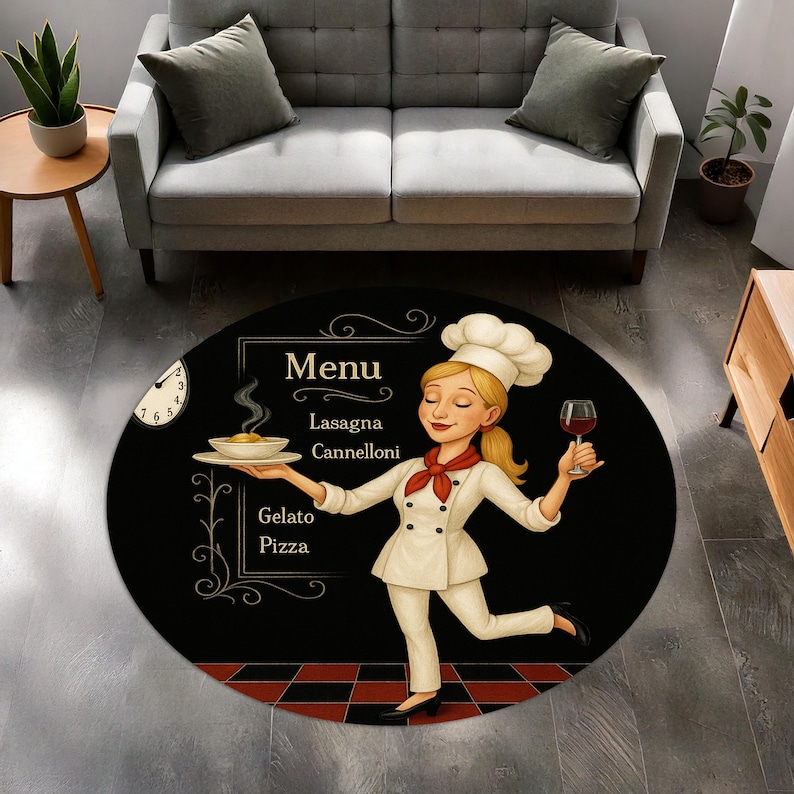 Tapis de cuisine rond de chef  - Camping Cooking Gifts avis et prix