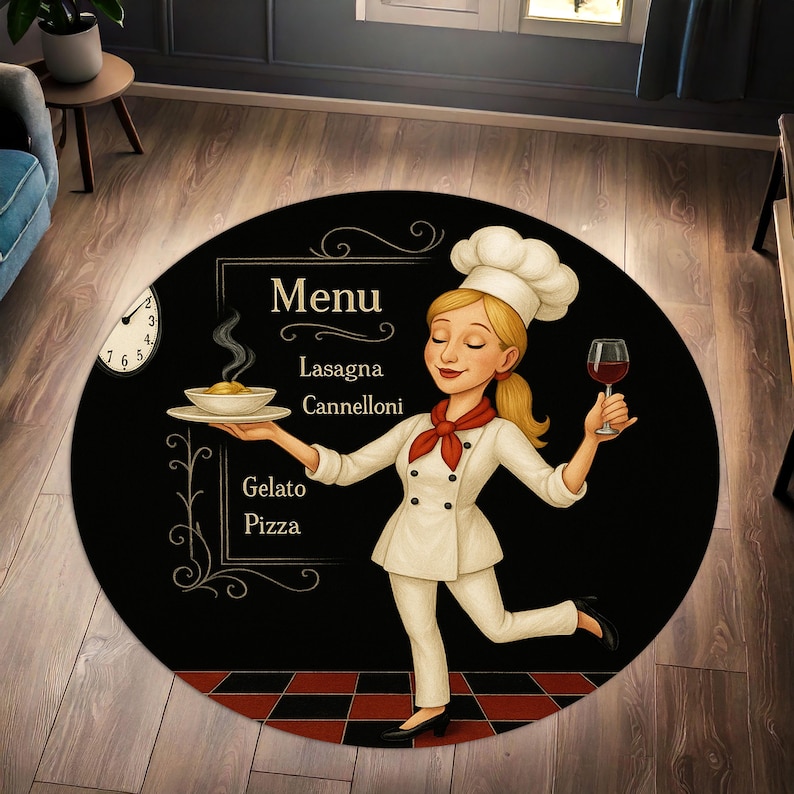 Tapis de cuisine rond de chef  - Camping Cooking Gifts avis et prix