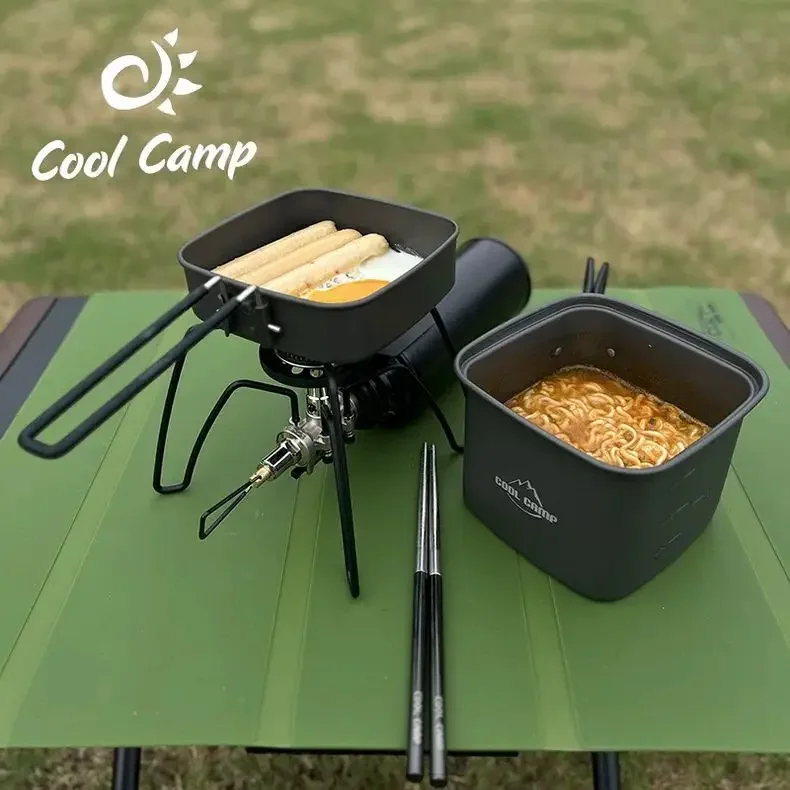 Pot carré de Camping en plein  - Camping Cooking Frying Pan avis et prix