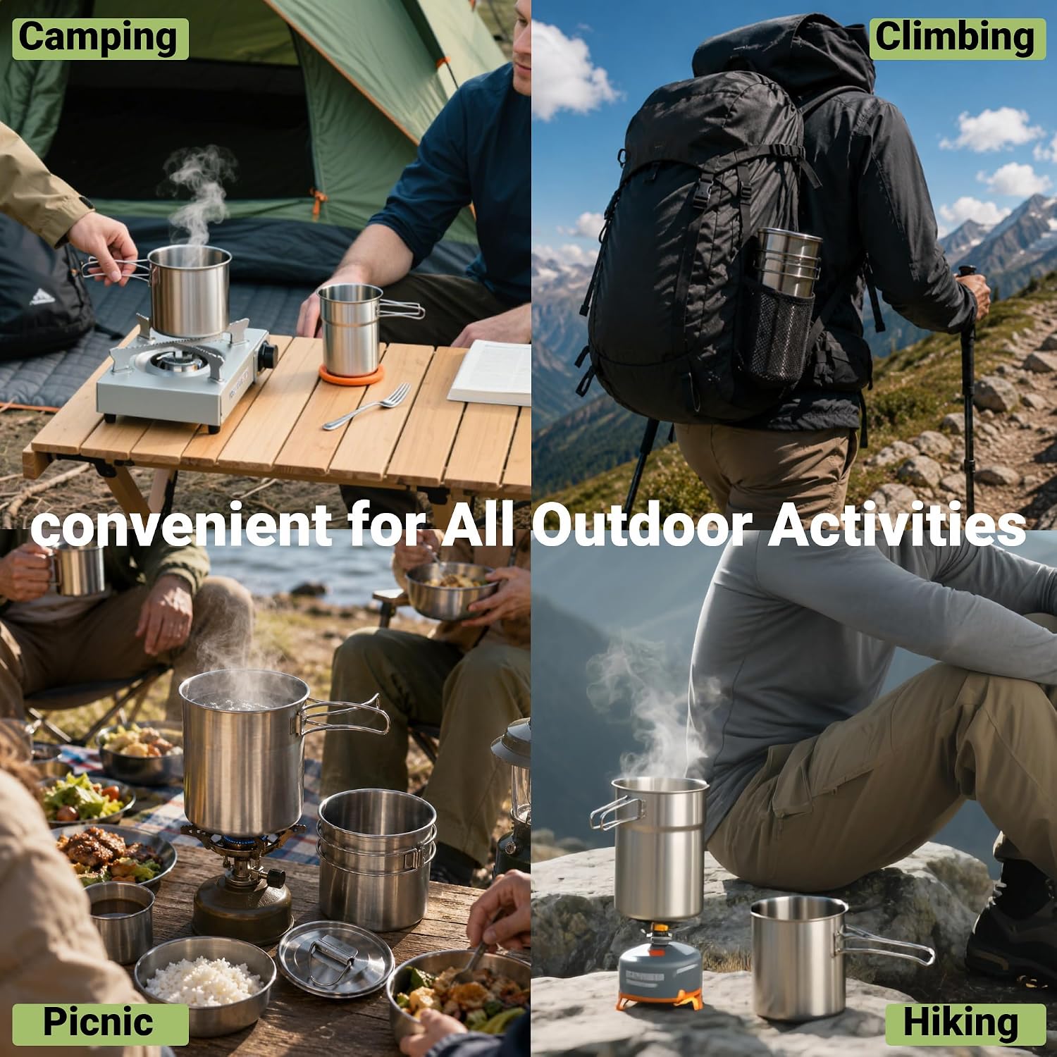 Tasses et mugs de camping plia - Camping Cooking Kit avis et prix