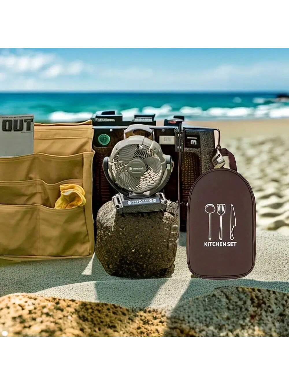 Sac de rangement d'ustensiles  - Camping Cooking Utensils Storage avis et prix