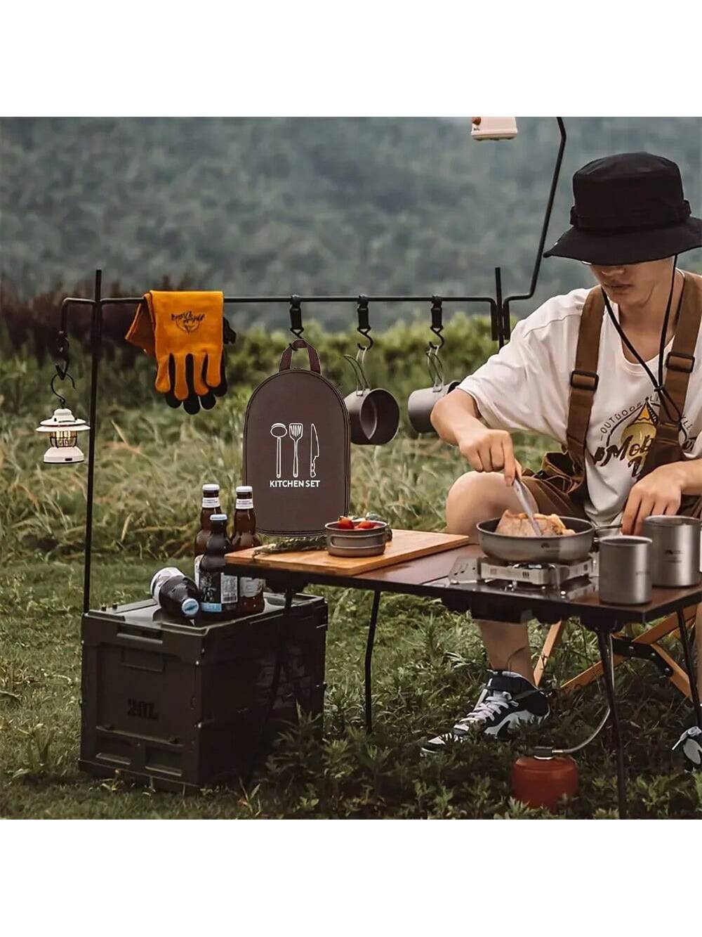 Sac de rangement d'ustensiles  - Camping Cooking Utensils Storage avis et prix