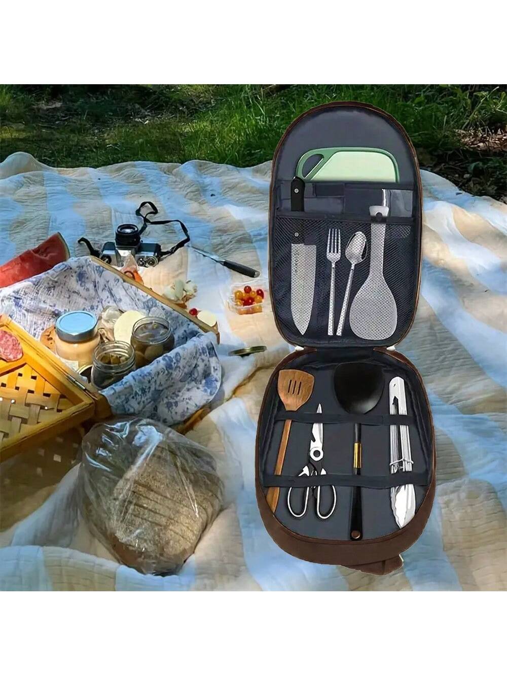 Sac de rangement d'ustensiles  - Camping Cooking Utensils Storage avis et prix