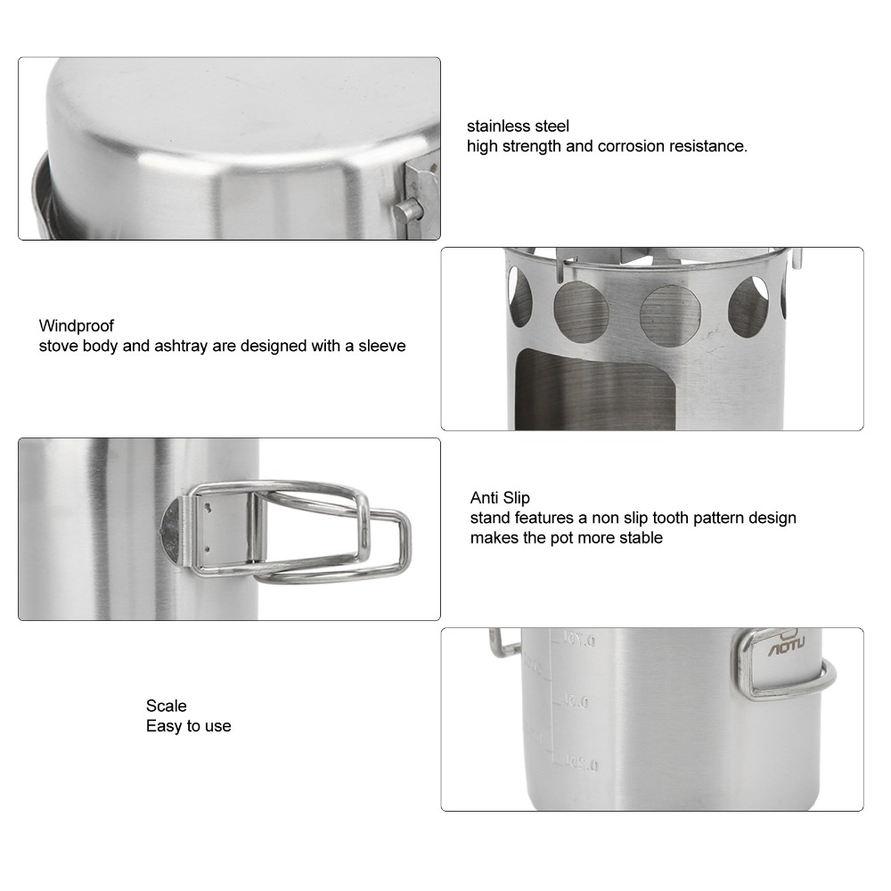 Ensemble de cuisine de camping - Camping Cooking Pot Set avis et prix