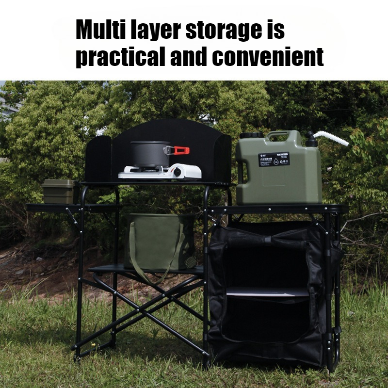 Armoire de rangement pliante d - Camping Cooking Bench avis et prix