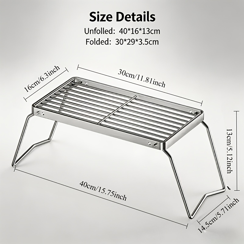 Support de feu de camp pliable - Camping Cooking Lightweight avis et prix
