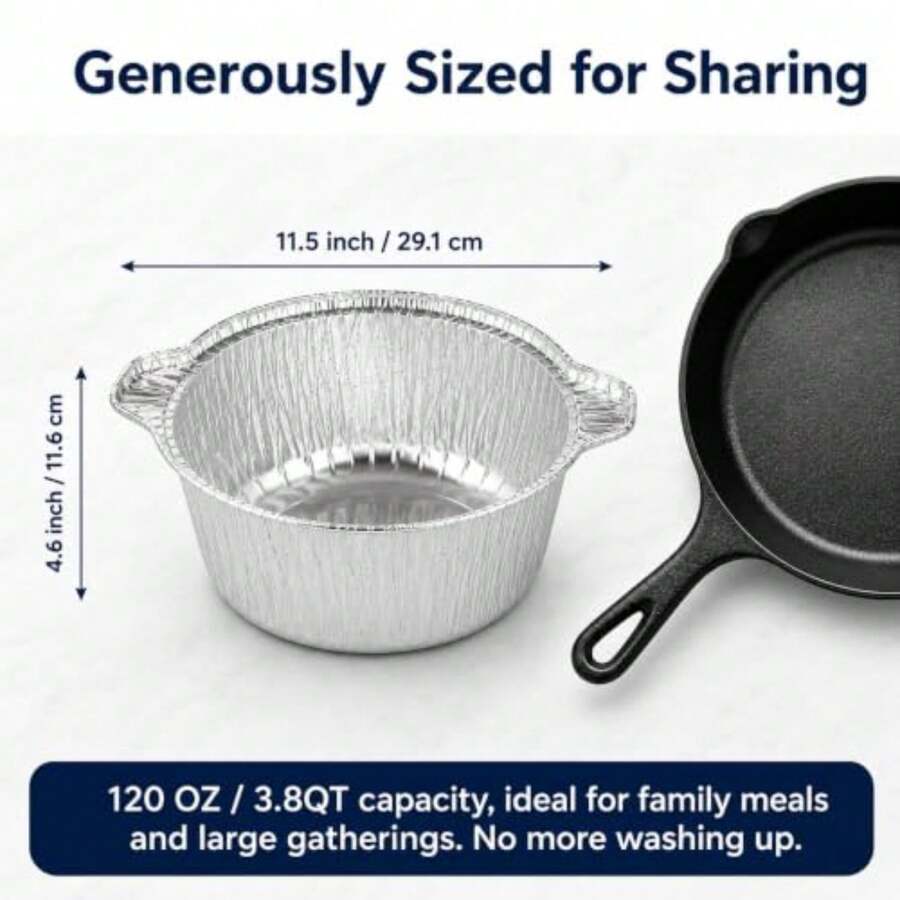 Lot de 12 casseroles jetables  - Camping Cooking Pots And Pans avis et prix