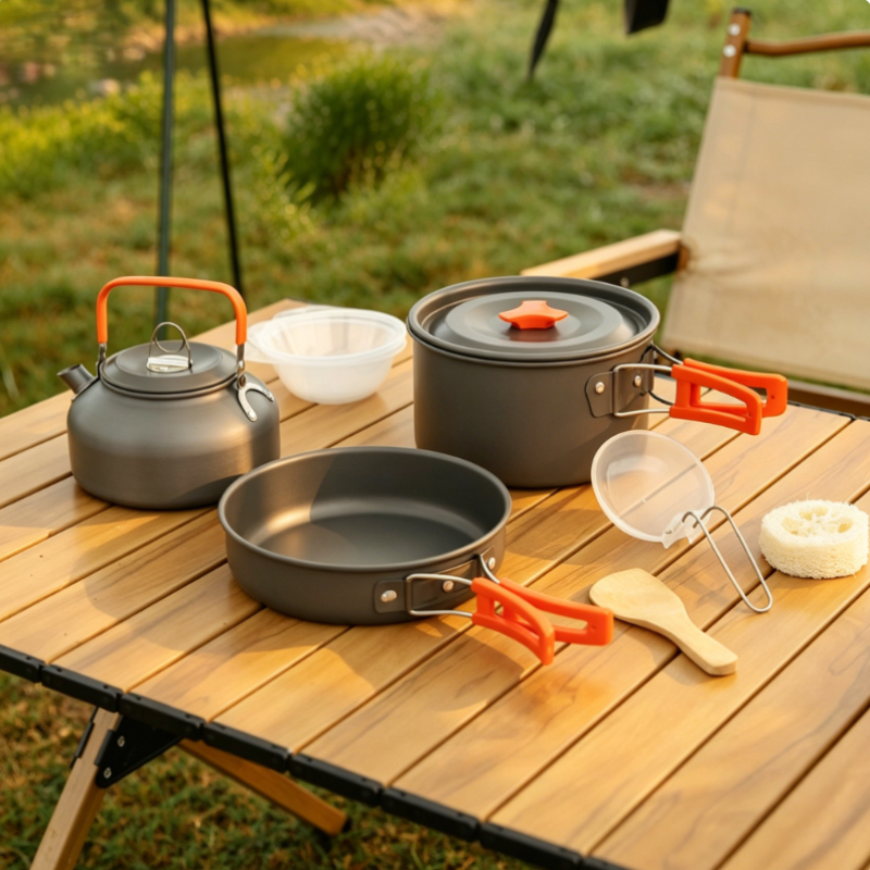 Ensemble de camping en alliage - Camping Cooking Frying Pan avis et prix