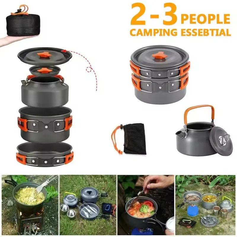 Ensemble de camping en alliage - Camping Cooking Frying Pan avis et prix