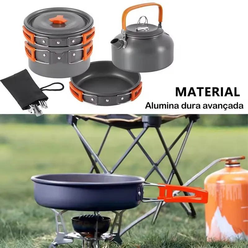 Ensemble de camping en alliage - Camping Cooking Frying Pan avis et prix