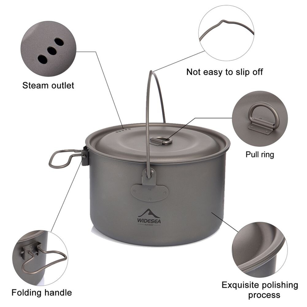 ESEA-Batterie de cuisine en ti - Camping Cooking Cylinder avis et prix