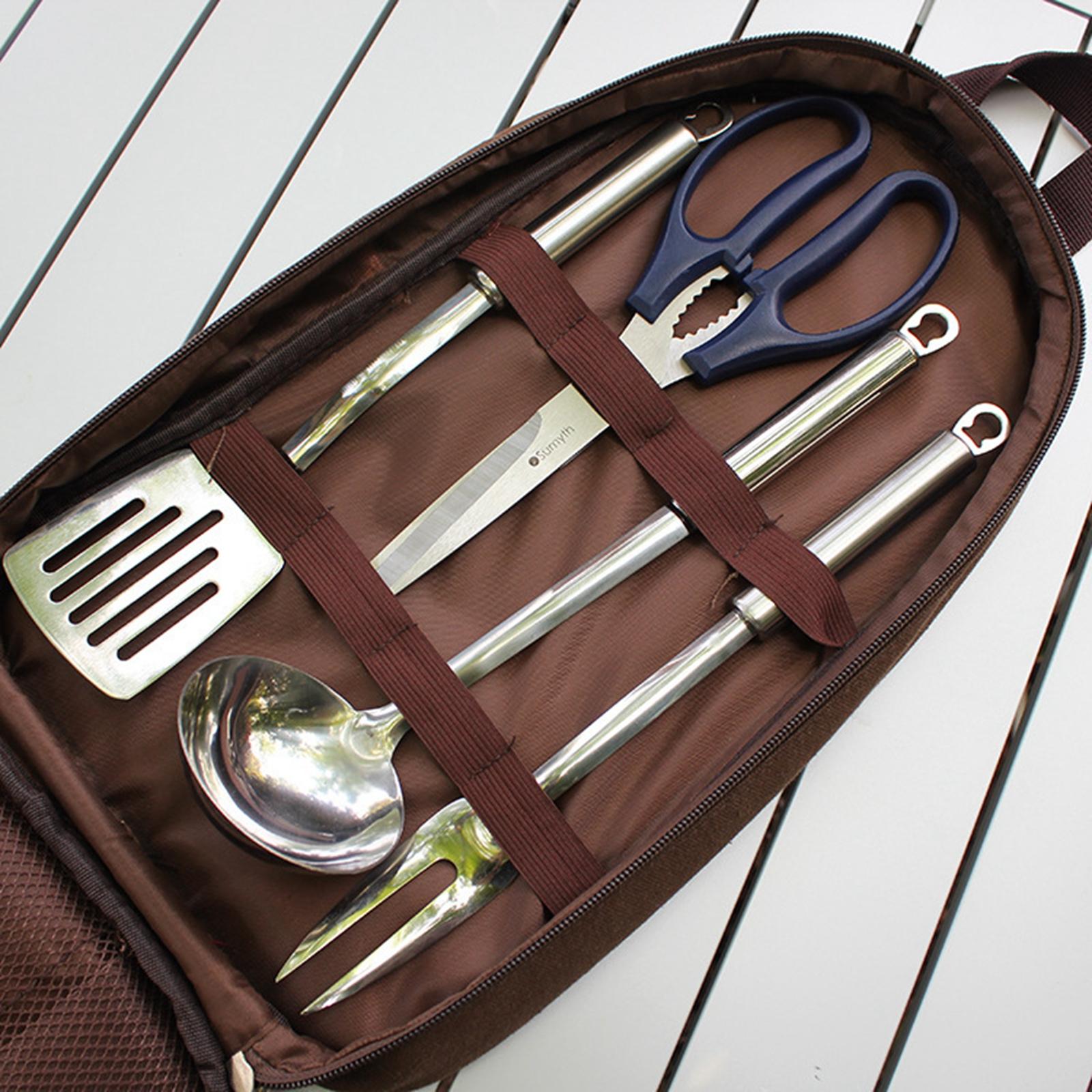 Ensemble d'ustensiles de cuisi - Camping Cooking Utensils Storage avis et prix