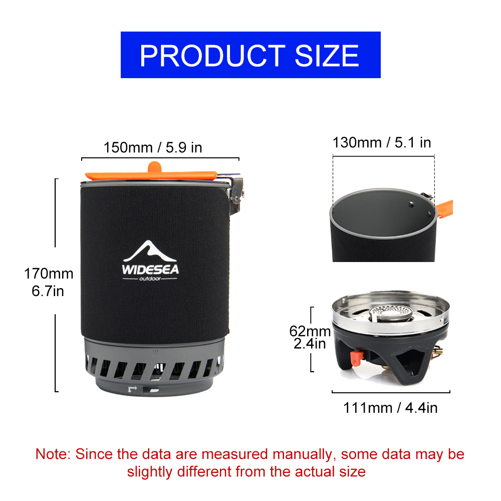 Widesea – système de cuisine d - Camping Cooking Pot Set avis et prix