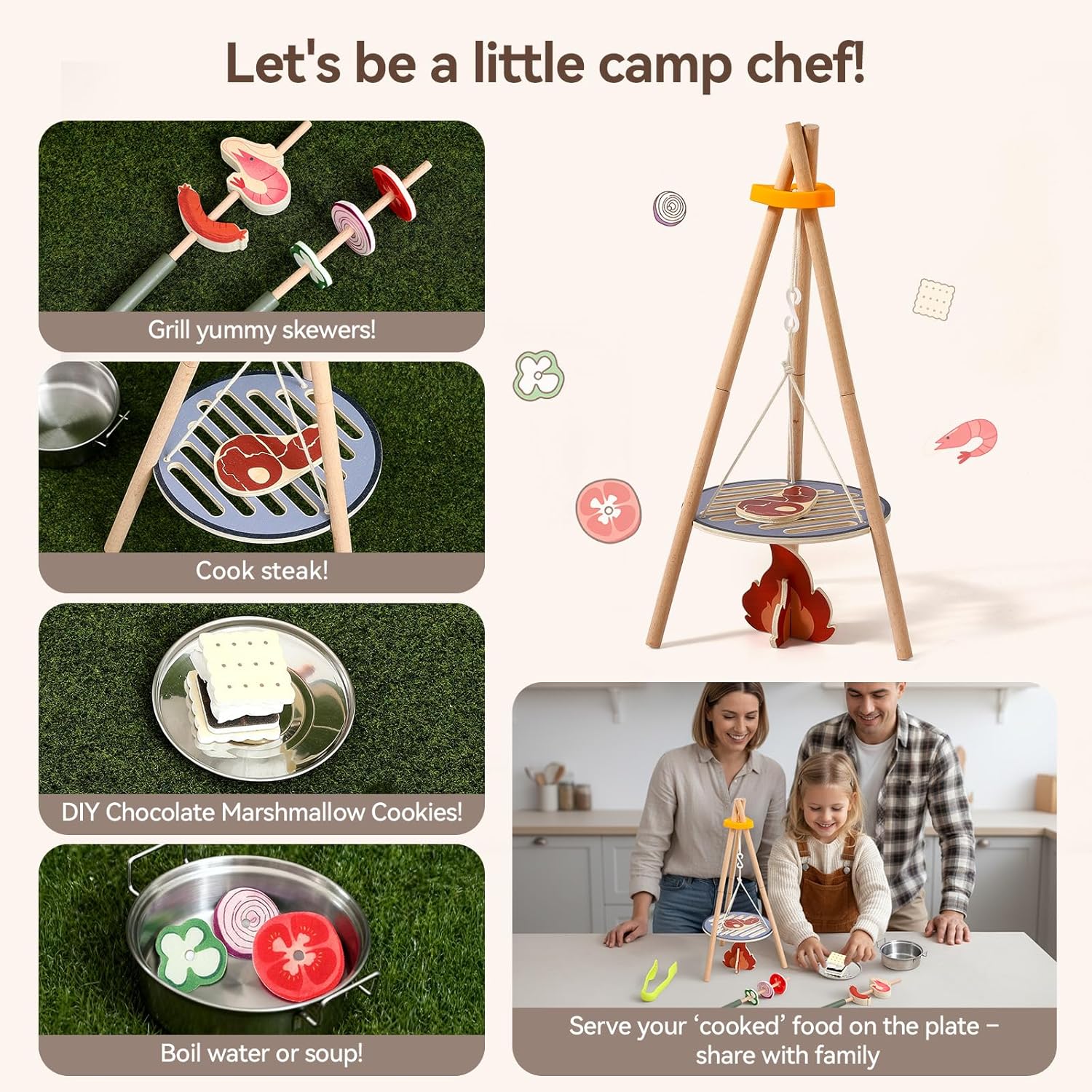 Ensemble de jouets de camping  - Camping Cooking Kids avis et prix