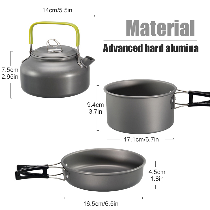 WESTTUNE – Kit d'ustensiles de - Camping Cooking Pots And Pans avis et prix
