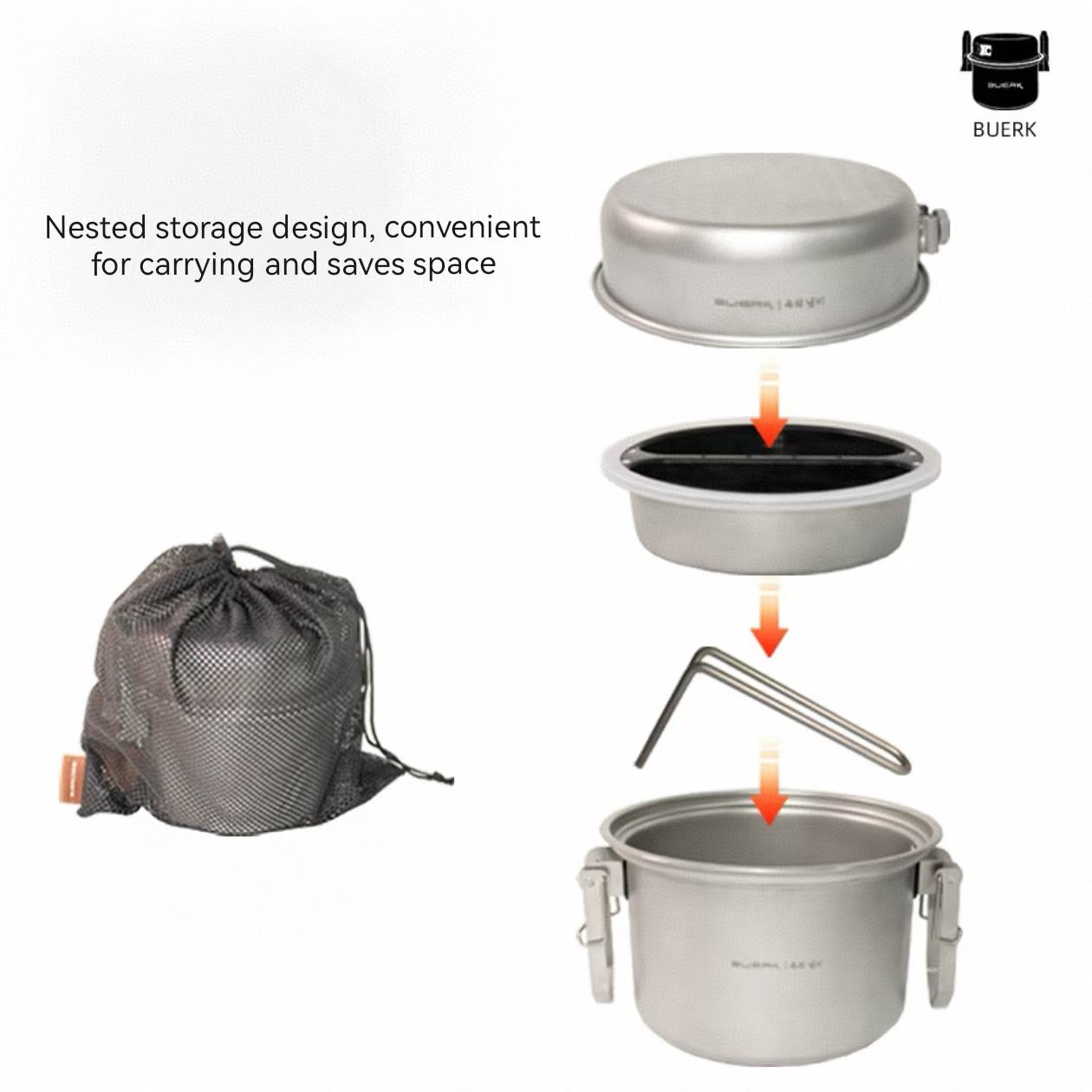 Ensemble d'ustensiles de cuisi - Camping Cooking Frying Pan avis et prix