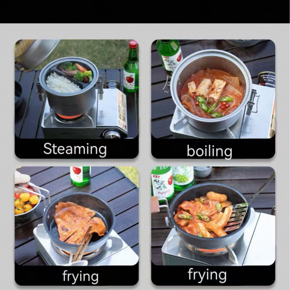 Ensemble d'ustensiles de cuisi - Camping Cooking Frying Pan avis et prix
