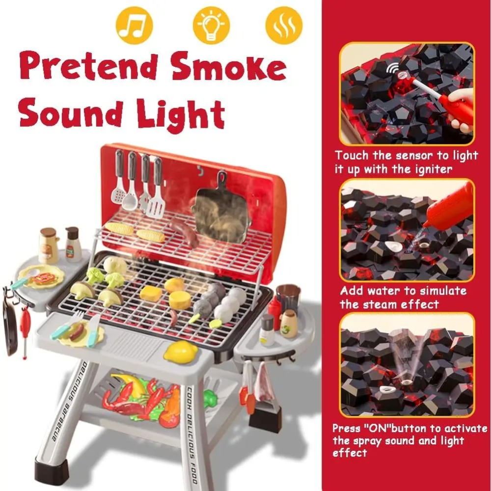 Ensemble de jouets barbecue po - Camping Cooking Kids avis et prix