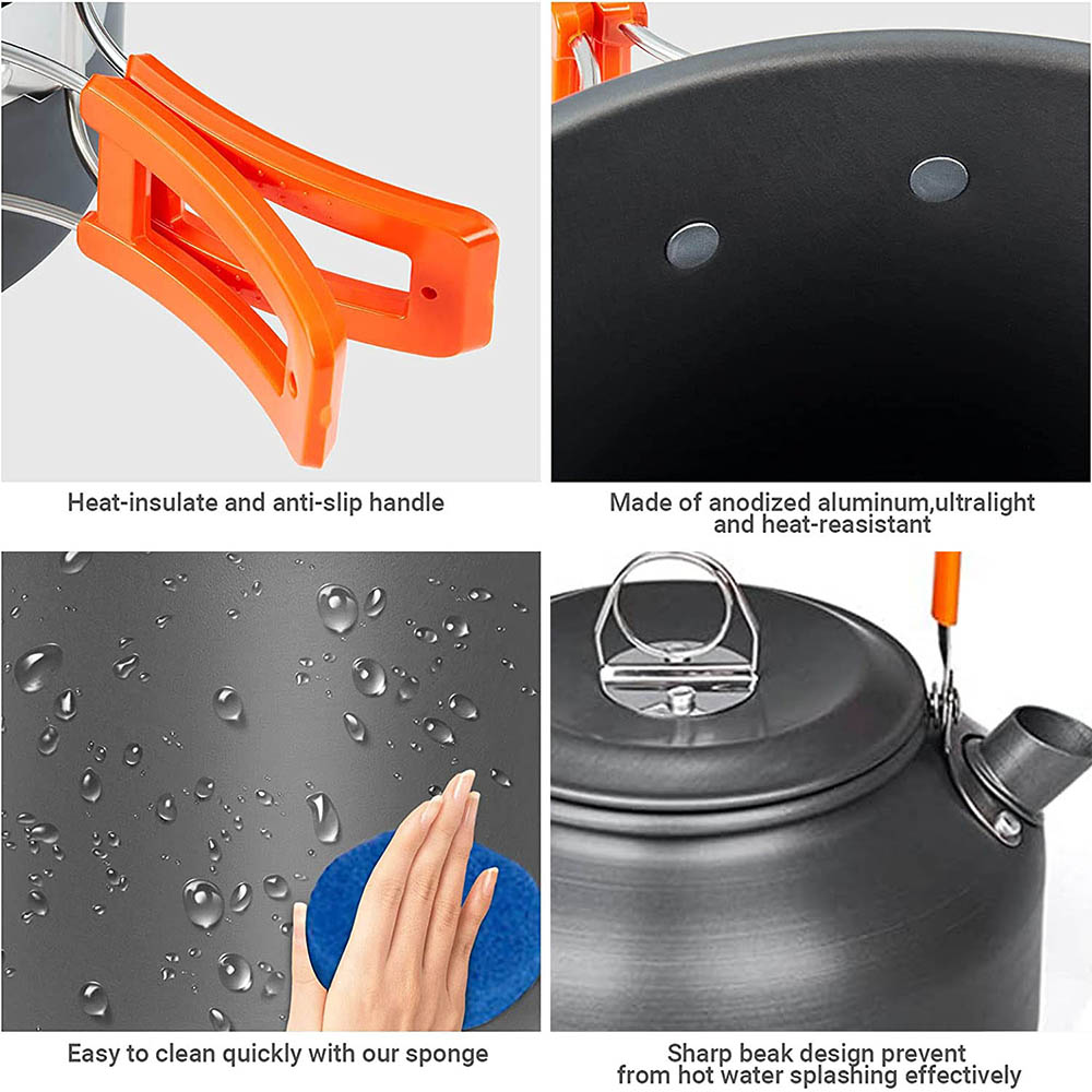Kit d'ustensiles de cuisine de - Camping Cooking Pots And Pans avis et prix