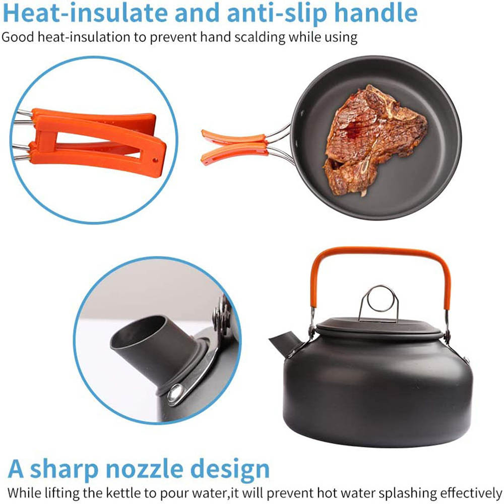 Kit d'ustensiles de cuisine de - Camping Cooking Pots And Pans avis et prix