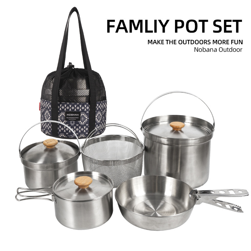 NOBANA plus récent ensemble de - Camping Cooking Kit avis et prix
