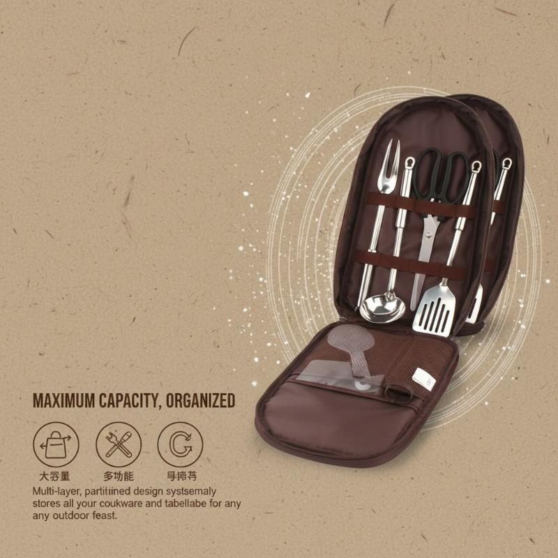 Sac de cuisine d'extérieur, sa - Camping Cooking Utensils Storage avis et prix