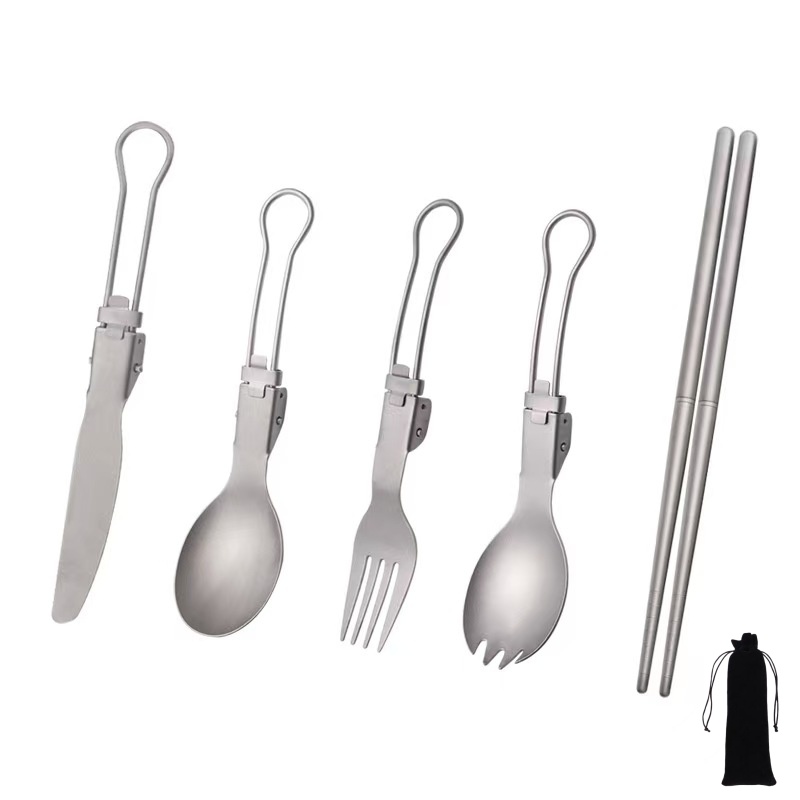Ensemble d'ustensiles pliables - Camping Cooking Set Lightweight avis et prix