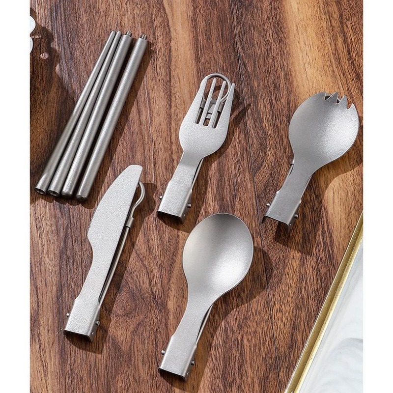 Ensemble d'ustensiles pliables - Camping Cooking Set Lightweight avis et prix