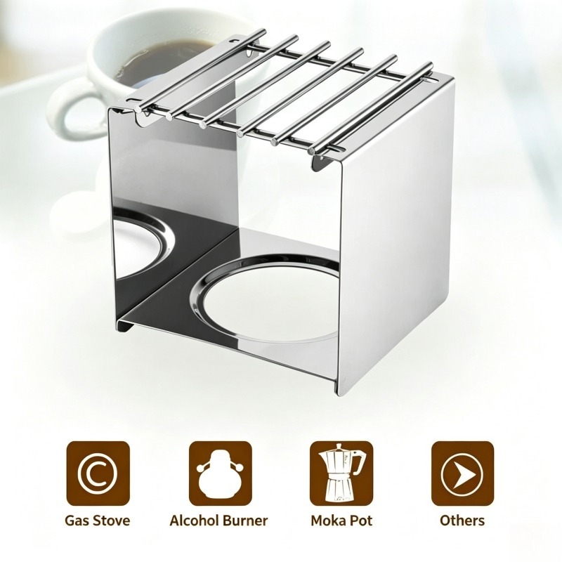 Support carré en acier inoxyda - Camping Cooking Cylinder avis et prix