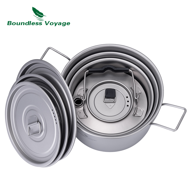 Boundless Voyage-Marmite en ti - Camping Cooking Pot Set avis et prix