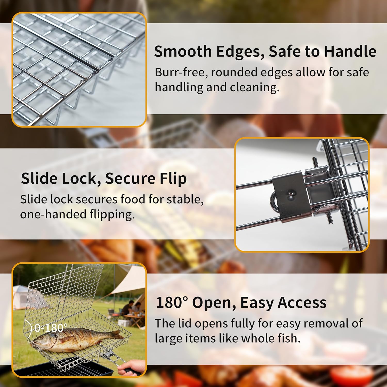 Panier de cuisson pliable port - Camping Cooking Gifts avis et prix