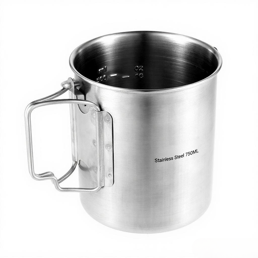 Pot en acier inoxydable de 750 - Camping Cooking Cup avis et prix