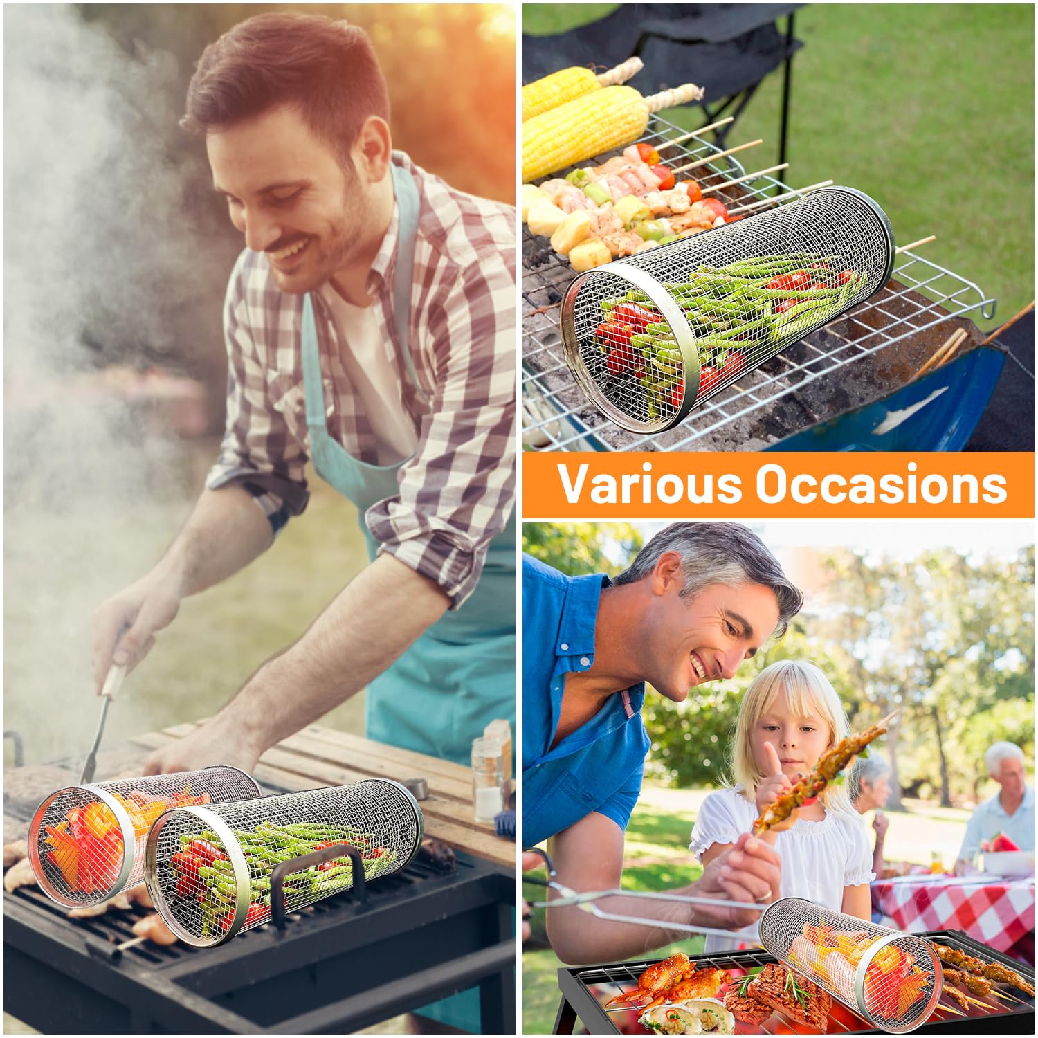 Paniers à grillades roulants p - Camping Cooking Gear Set avis et prix