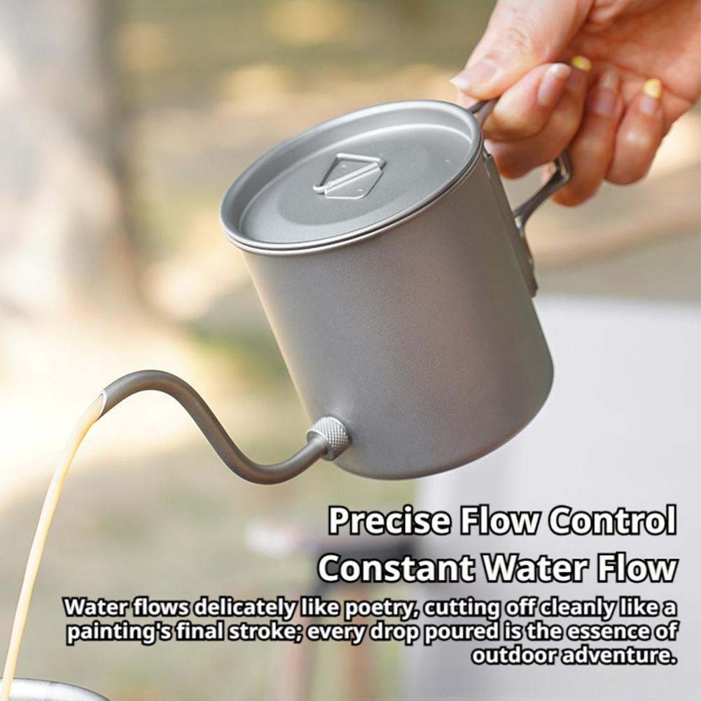 Bouilloire à café en titane pu - Camping Cooking Lightweight avis et prix